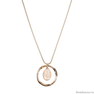 Колье Fiore Luna, CRYSTAL-PEACH OPAL